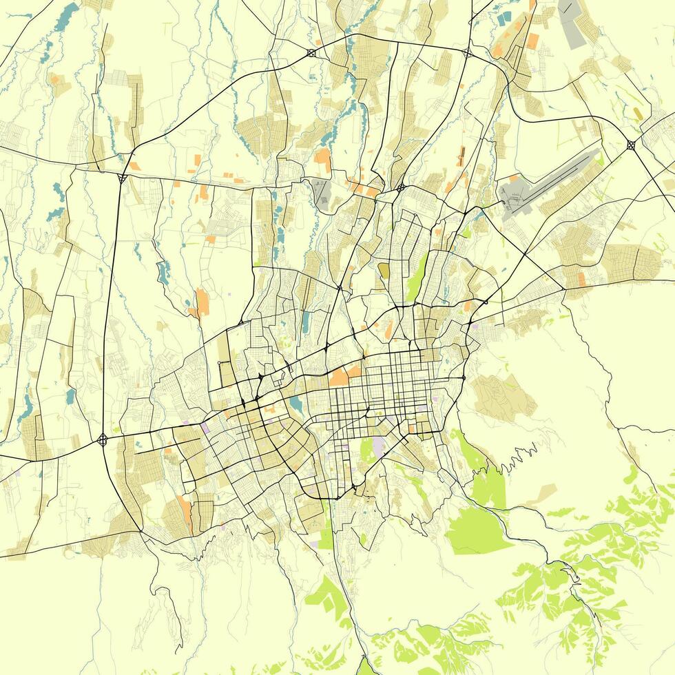 Stadt Karte von Almatie Kasachstan vektor