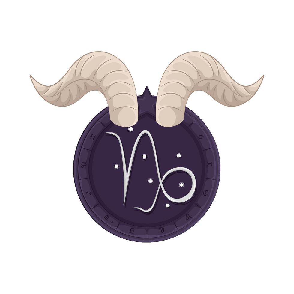 illustration av capricorn zodiaken vektor