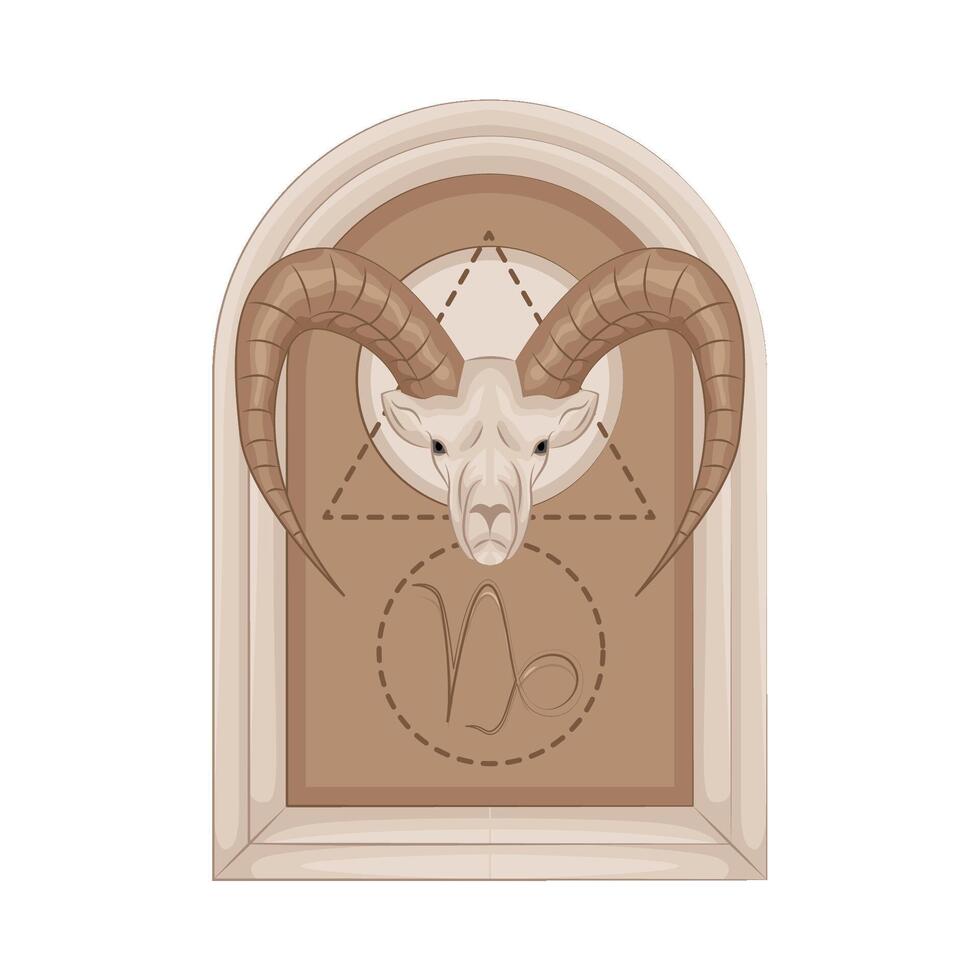 illustration av capricorn zodiaken vektor