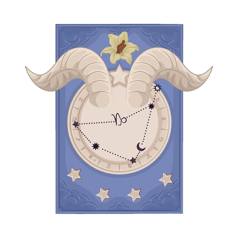 illustration av capricorn konstellation vektor