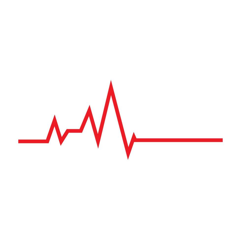Herz schlagen Impuls Logo vektor