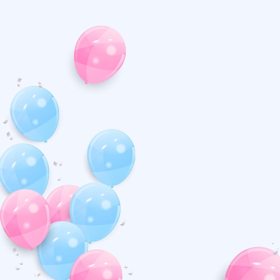 Pastell- Helium Ballon Hintergrund vektor