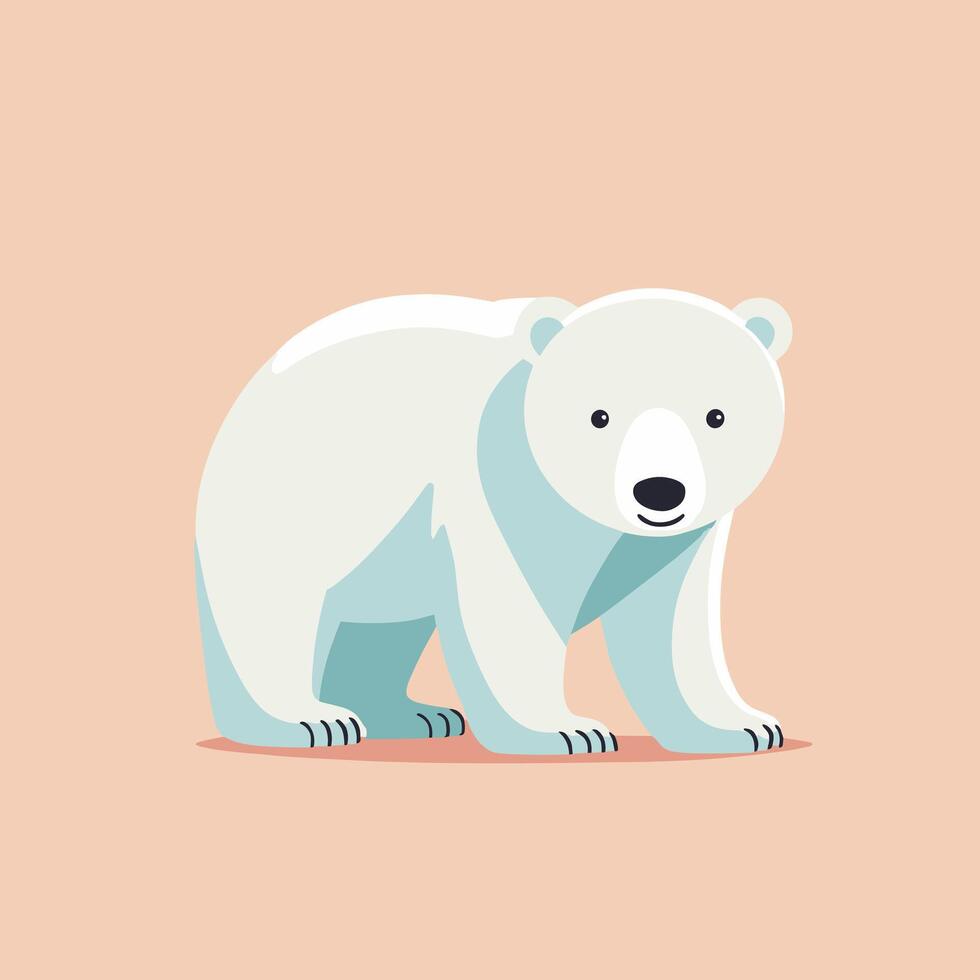 Polar- Bär Karikatur Illustration Clip Kunst Vektor Design