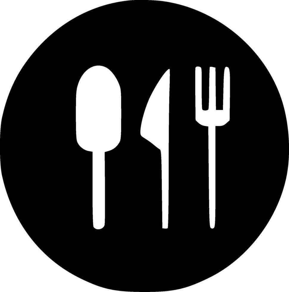 Mahlzeit - - minimalistisch und eben Logo - - Vektor Illustration
