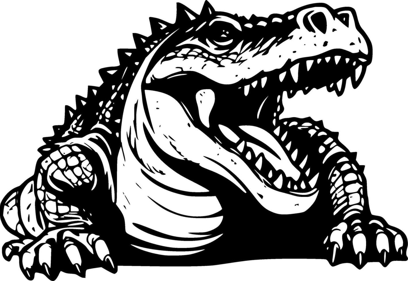 Alligator - - hoch Qualität Vektor Logo - - Vektor Illustration Ideal zum T-Shirt Grafik