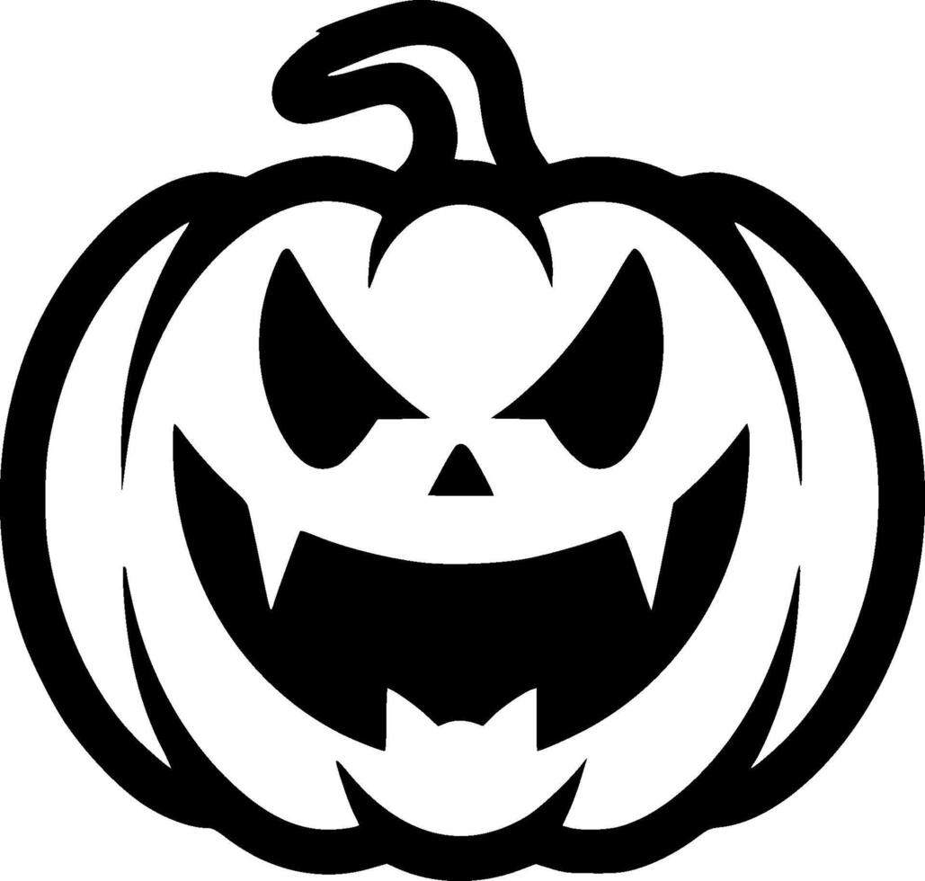 halloween - minimalistisk och platt logotyp - vektor illustration