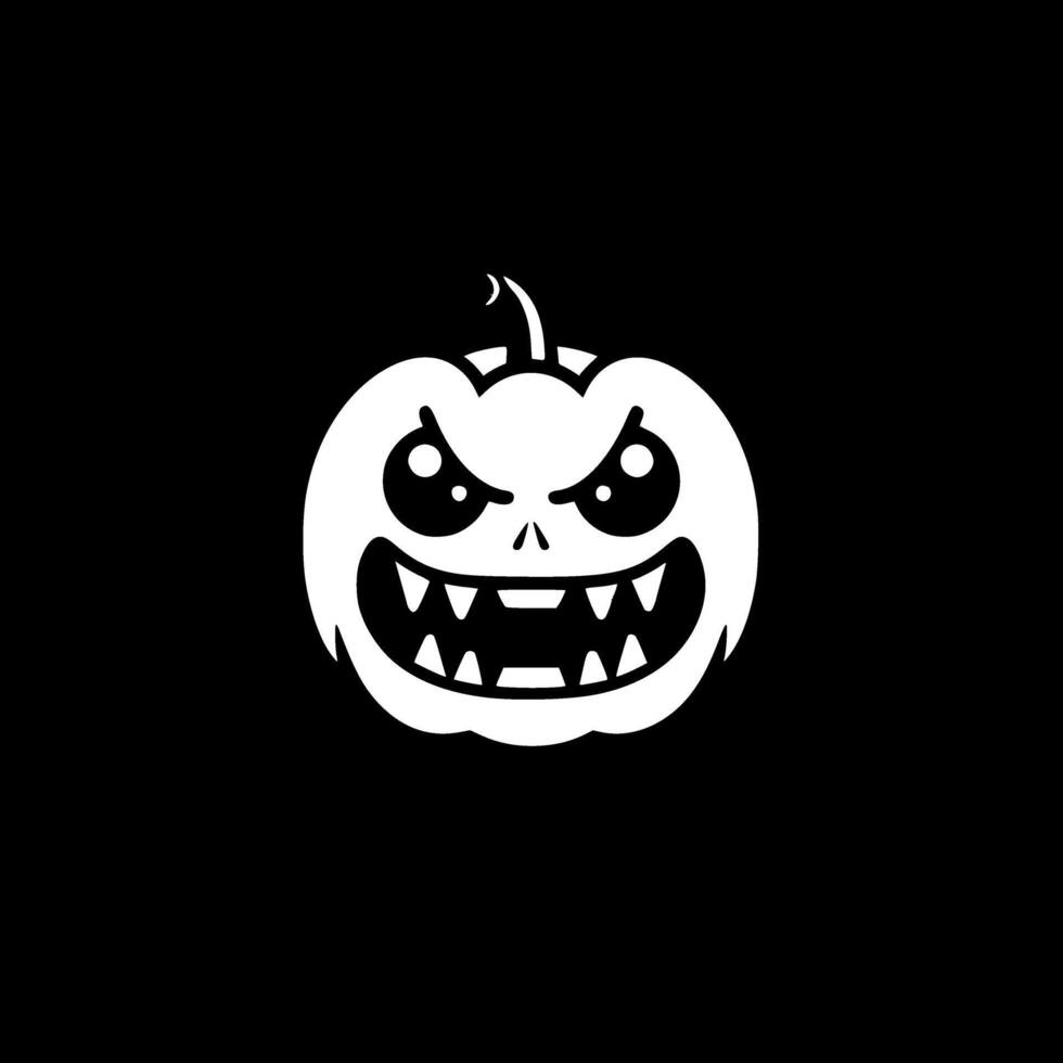 Halloween - - minimalistisch und eben Logo - - Vektor Illustration