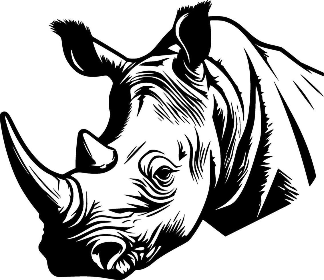Nashorn - - hoch Qualität Vektor Logo - - Vektor Illustration Ideal zum T-Shirt Grafik