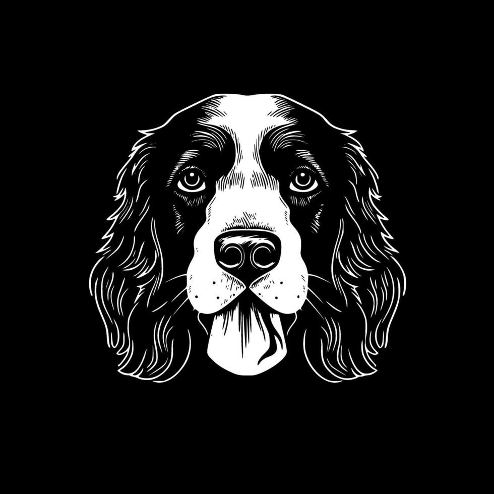 hund - minimalistisk och platt logotyp - vektor illustration