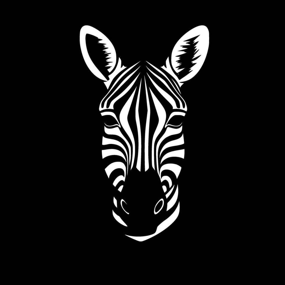 zebra bebis, minimalistisk och enkel silhuett - vektor illustration