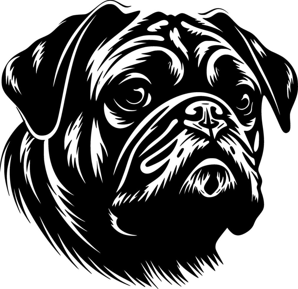 Mops - - hoch Qualität Vektor Logo - - Vektor Illustration Ideal zum T-Shirt Grafik