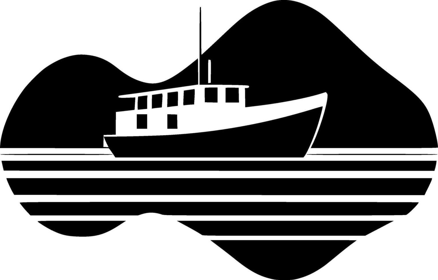 Boot, minimalistisch und einfach Silhouette - - Vektor Illustration