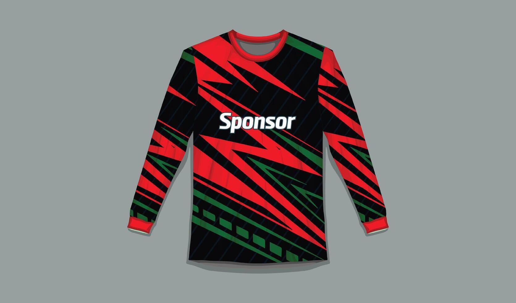 lange Ärmel T-Shirt Sport Textur Hintergrund zum Fußball Jersey bergab Radfahren Fußball Spielen vektor