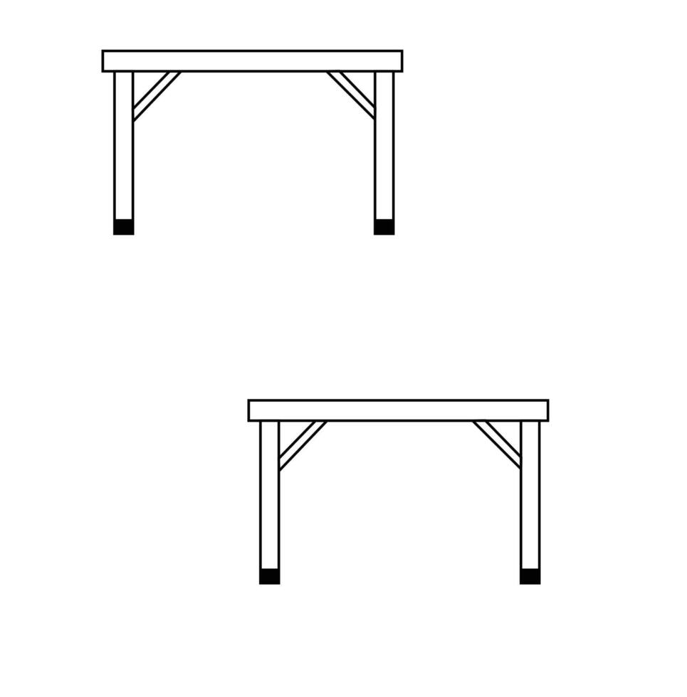 Geschäft Büro Schreibtisch Linie Kunst Vektor Illustration. Illustration von öffnen Raum Innere. modern Büro.