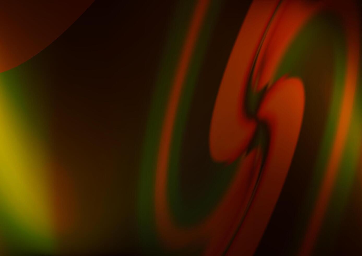 dunkelgelbe, orangefarbene Vektorvorlage mit Blasenformen. vektor