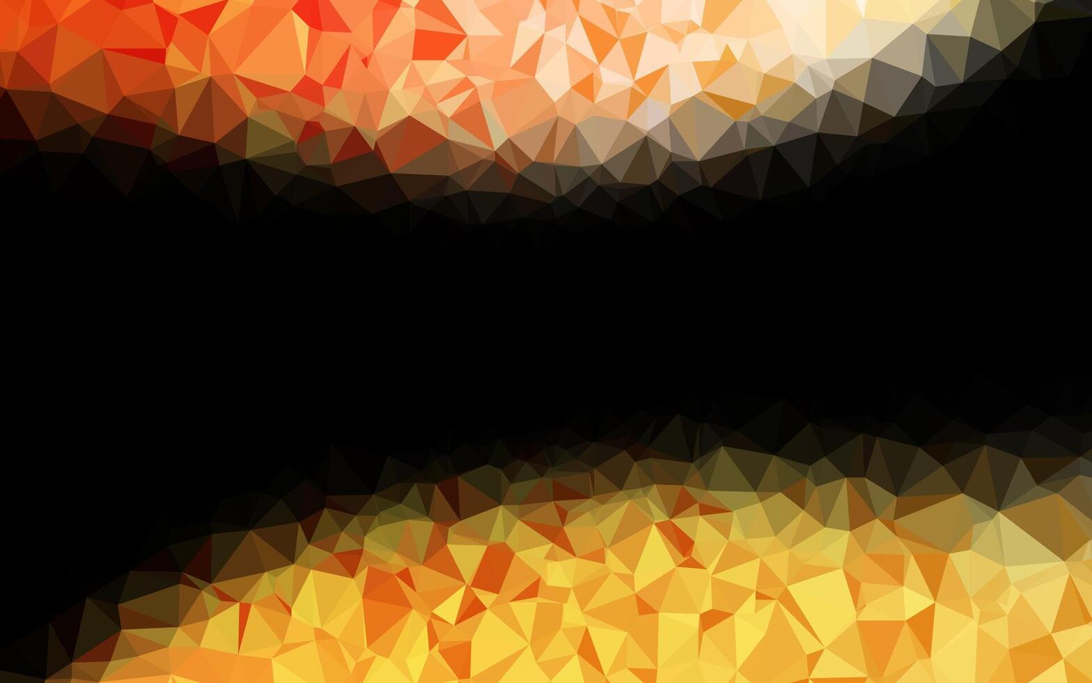 hellgelbe, orangefarbene Vektorschablone für verschwommenes Dreieck. vektor