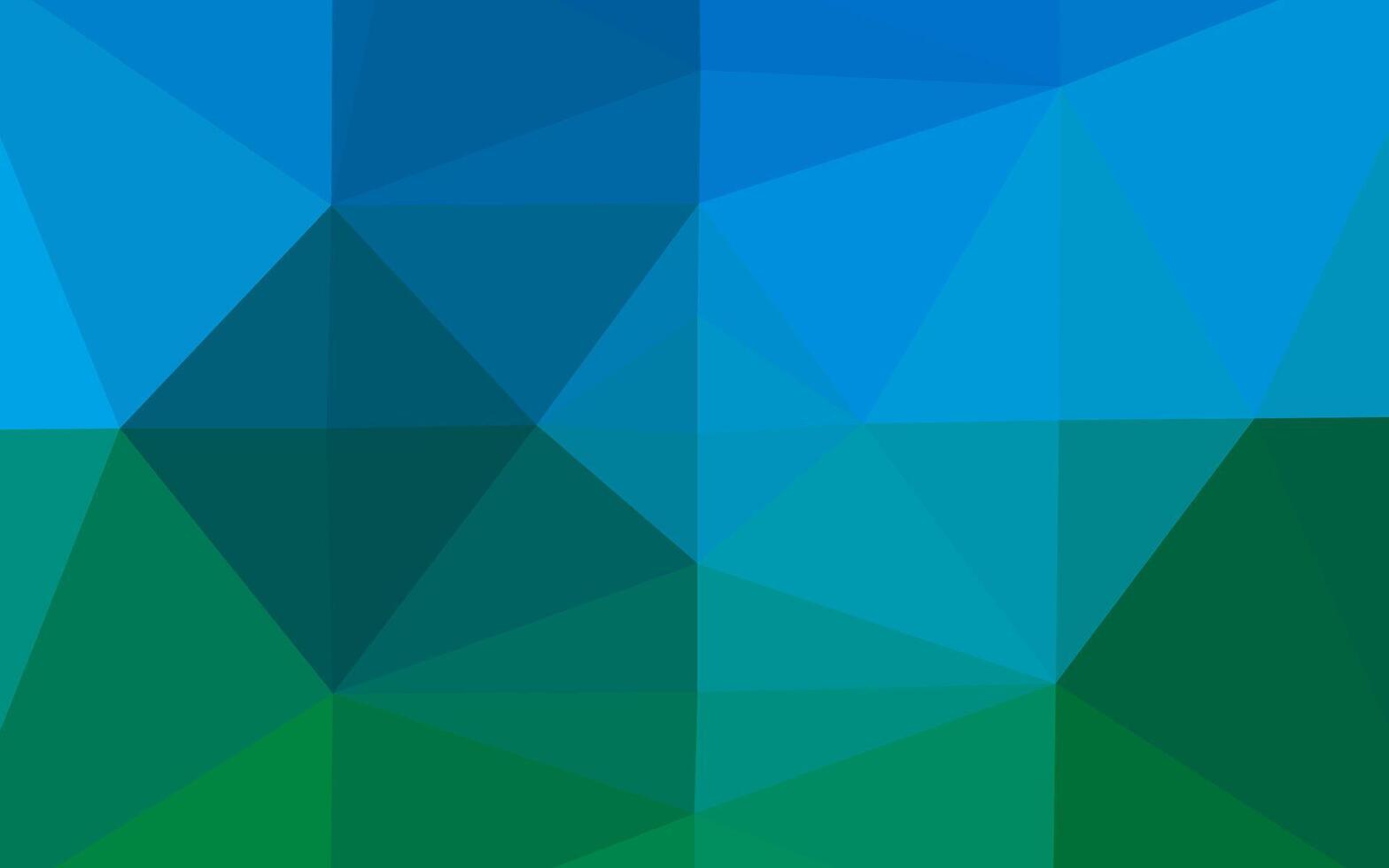 ljusblå, grön vektor lysande triangulär bakgrund.