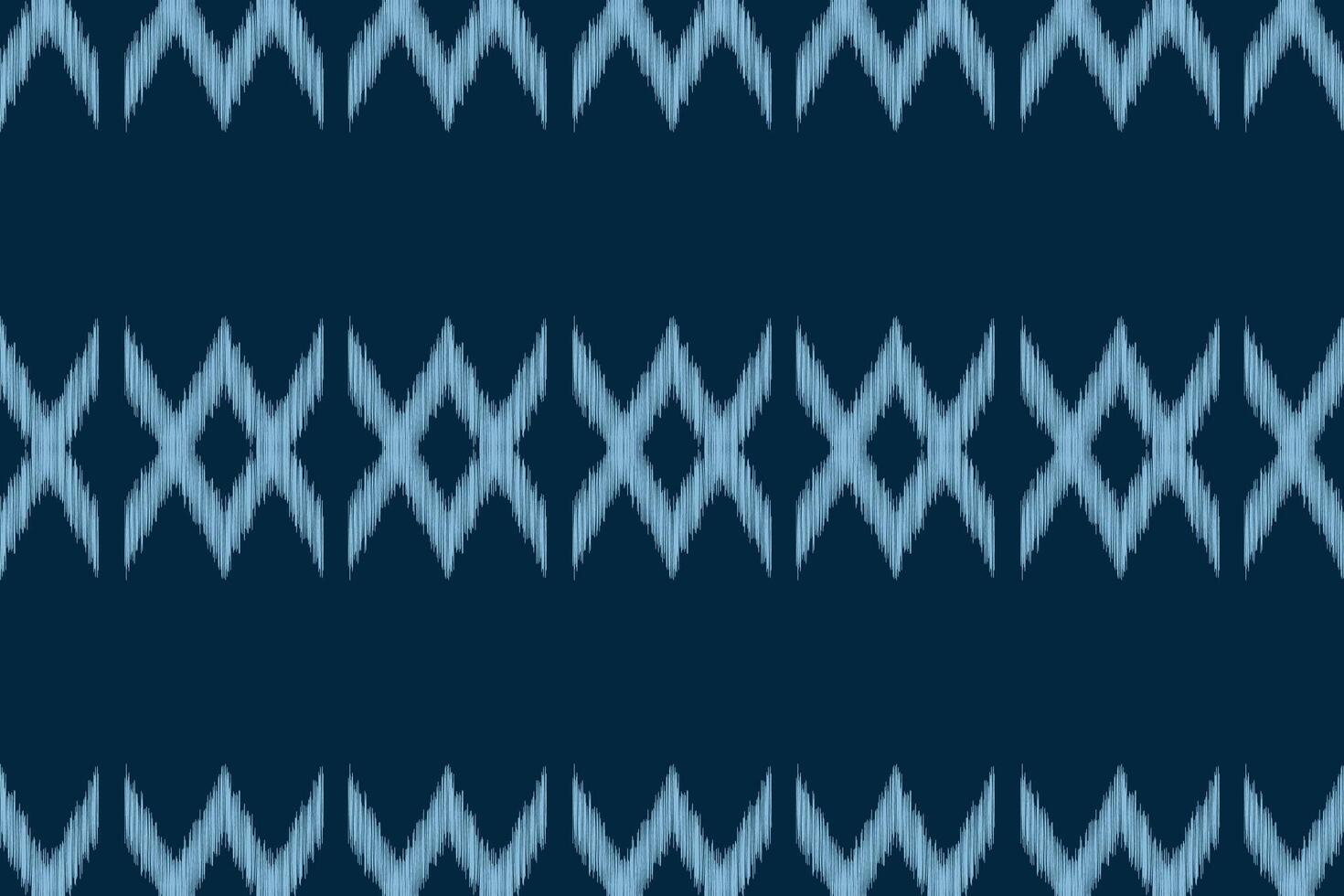 traditionell etnisk ikat motiv tyg mönster geometrisk stil.afrikansk ikat broderi etnisk orientalisk mönster blå bakgrund tapet. abstrakt, vektor, illustration.texture, ram, dekoration. vektor