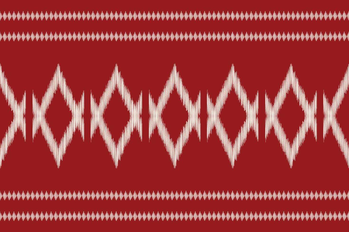 traditionell ethnisch Ikat Motiv Stoff Muster geometrisch Stil.afrikanisch Ikat Stickerei ethnisch orientalisch Muster rot Hintergrund Hintergrund. abstrakt, Vektor, Illustration. Textur, Rahmen, Dekoration. vektor