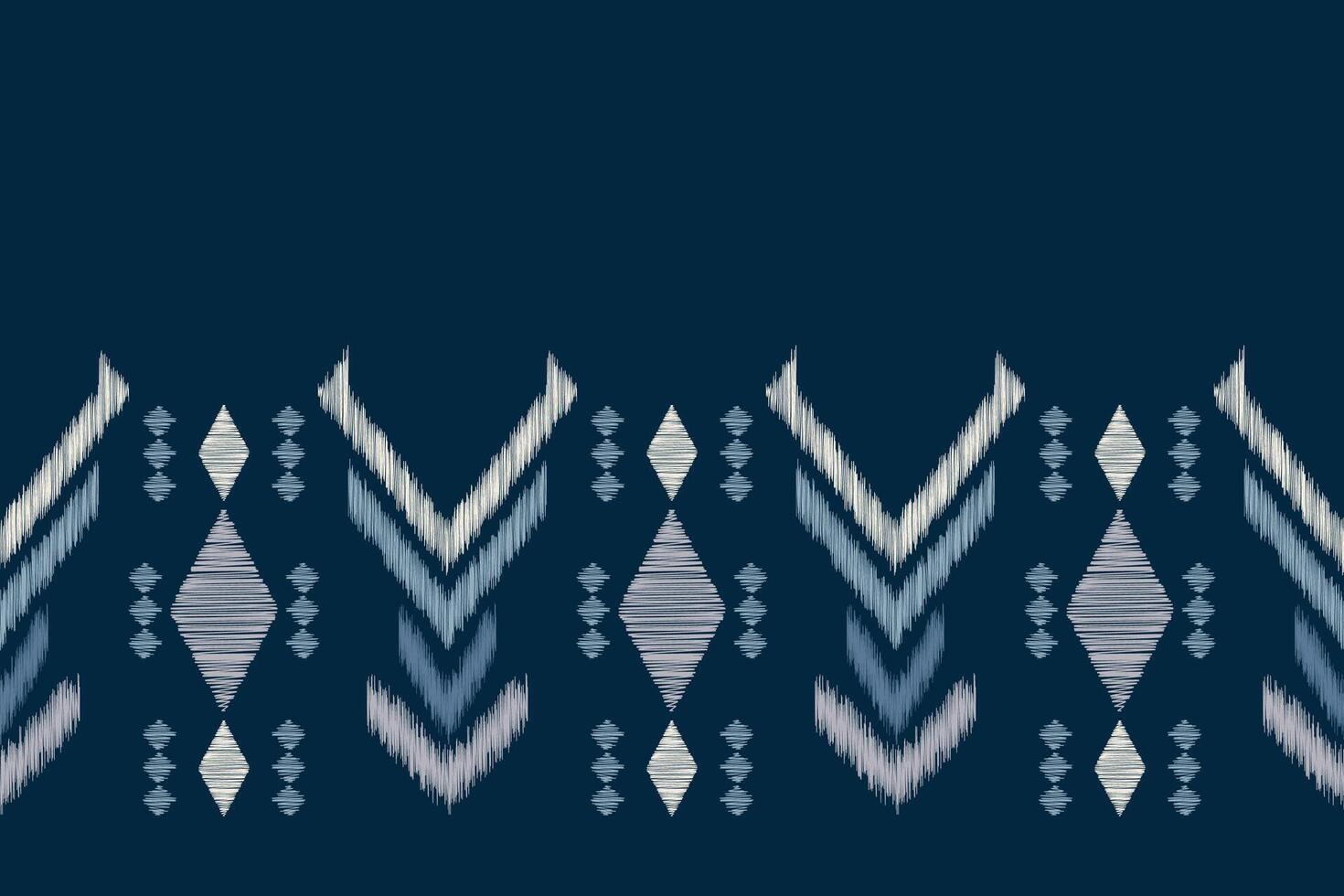 traditionell ethnisch Ikat Motiv Stoff Muster geometrisch Stil.afrikanisch Ikat Stickerei ethnisch orientalisch Muster Blau Hintergrund Hintergrund. abstrakt, Vektor, Illustration. Textur, Rahmen, Dekoration. vektor