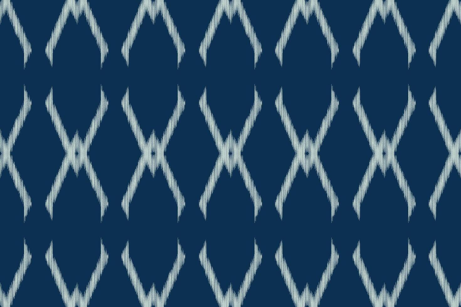 traditionell etnisk ikat motiv tyg mönster geometrisk stil.afrikansk ikat broderi etnisk orientalisk mönster blå bakgrund tapet. abstrakt, vektor, illustration.texture, ram, dekoration. vektor