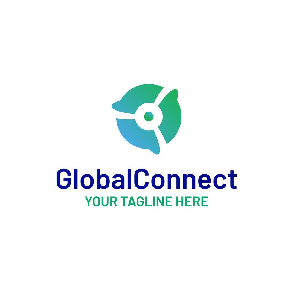 global verbinden Vektor Illustration Logo