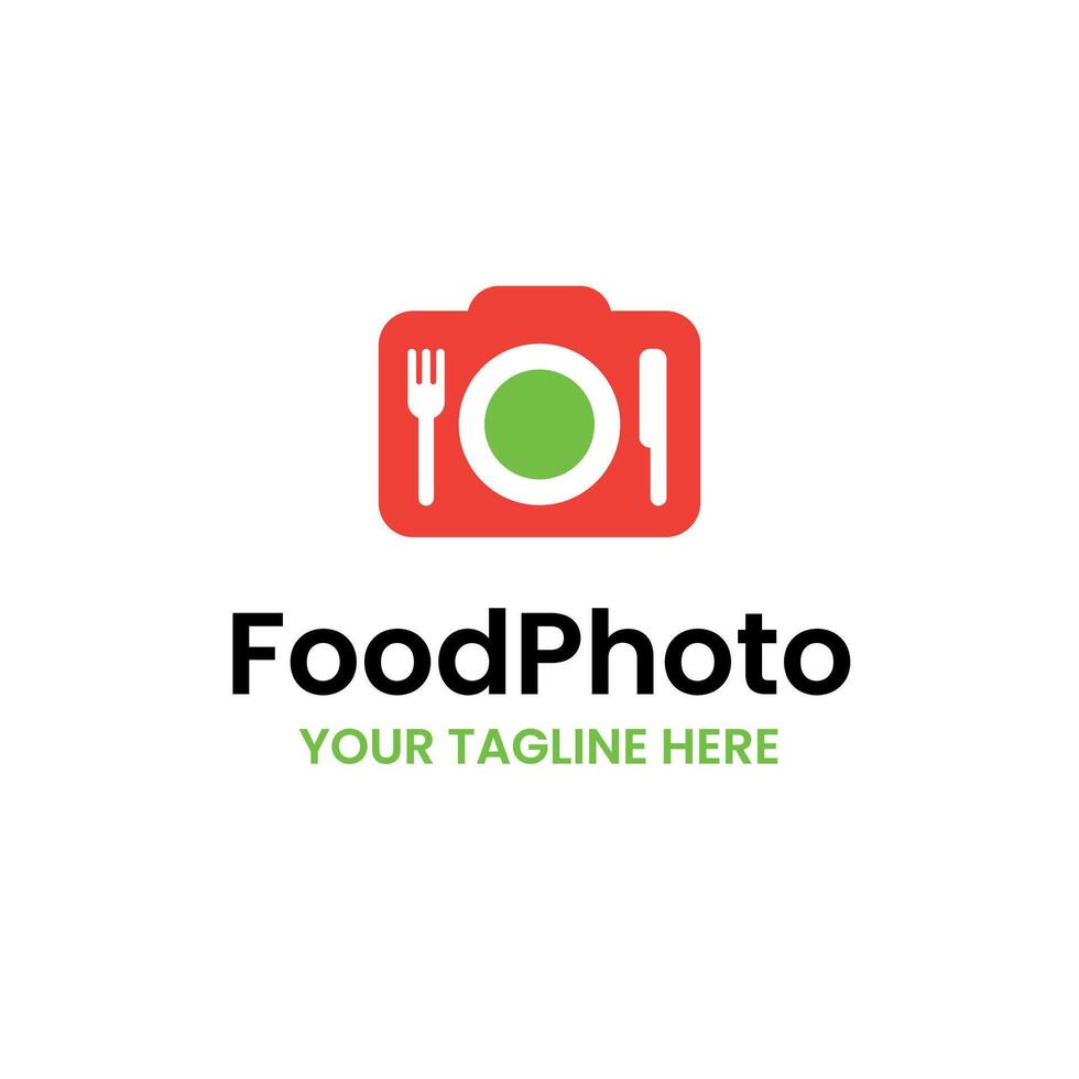mat måltid maträtt Foto fotografi skjuta kamera vektor illustration logotyp