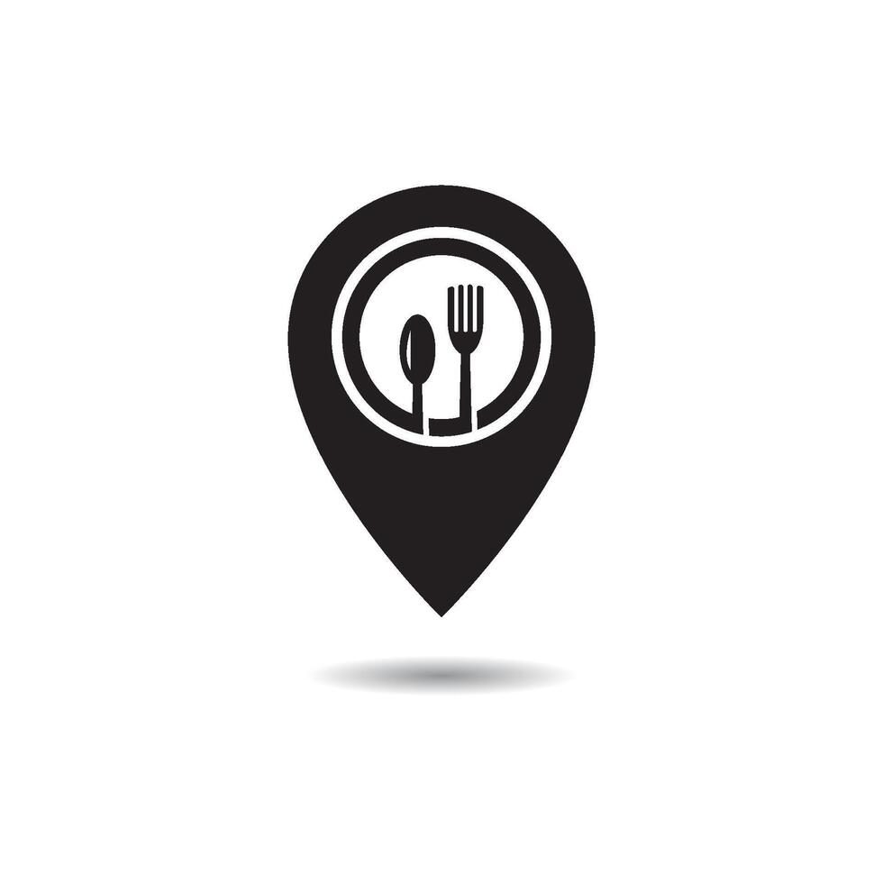 Symbol für Restaurantstandort vektor