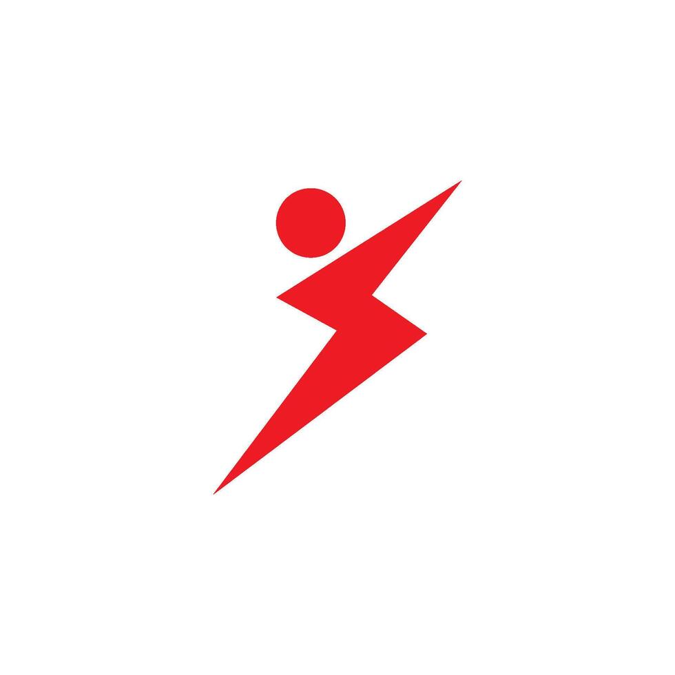kraft blixt- kraft energi logotyp vektor