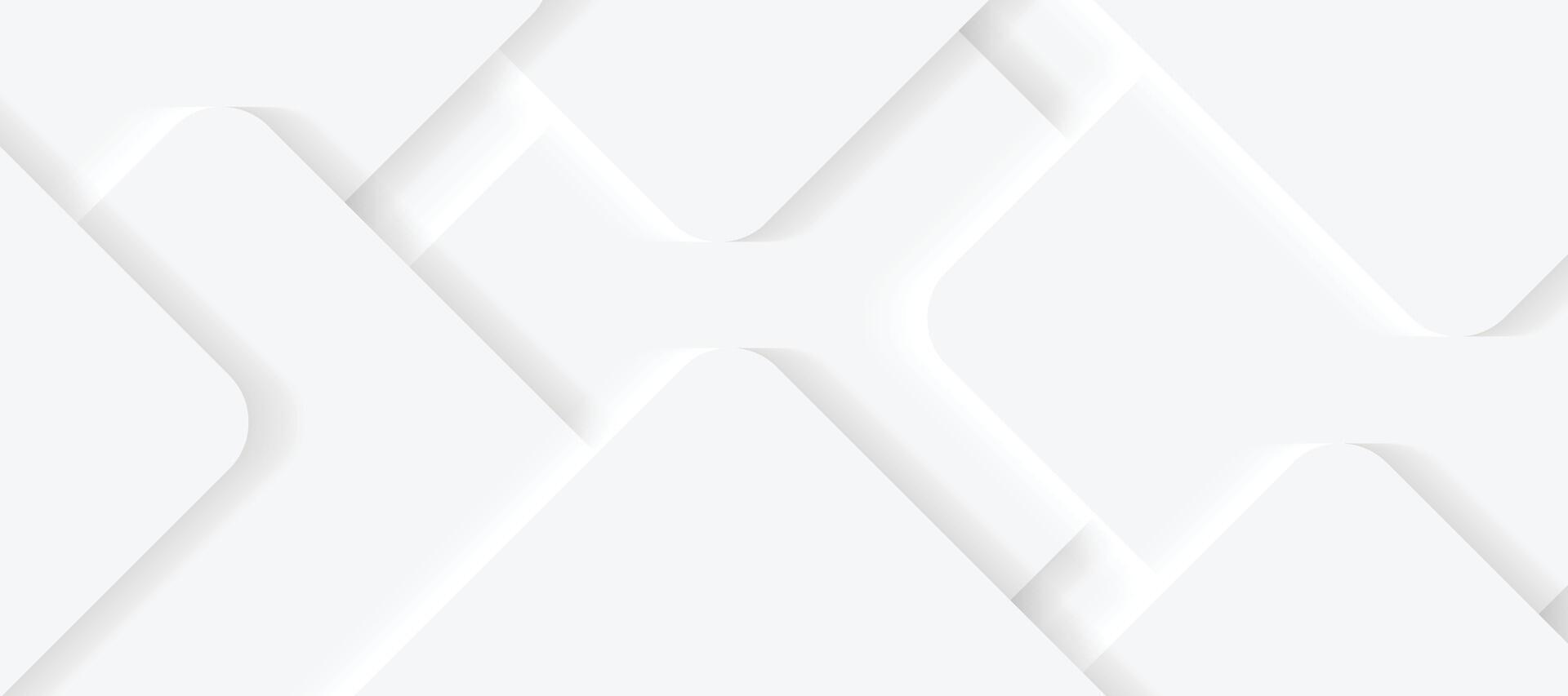 3d fyrkant form vit abstrakt minimalistisk bakgrund vektor