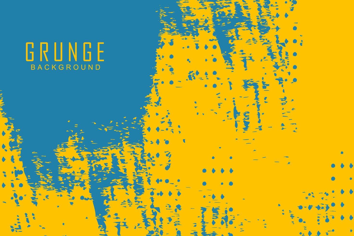 abstrakt Blau und Orange Farbe Grunge Hintergrund vektor