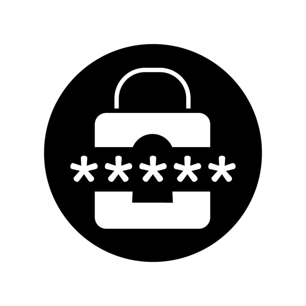 Passwort Symbol Vektor. Schutz Illustration unterzeichnen. Sicherheit Symbol oder Logo. vektor