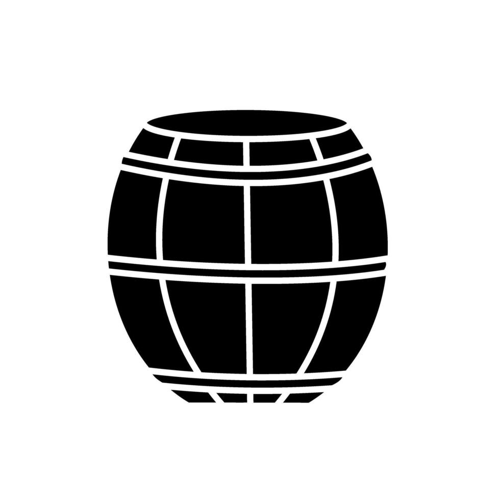 Fass Symbol Vektor. Wein Illustration unterzeichnen. Wein Fass Symbol oder Logo. vektor