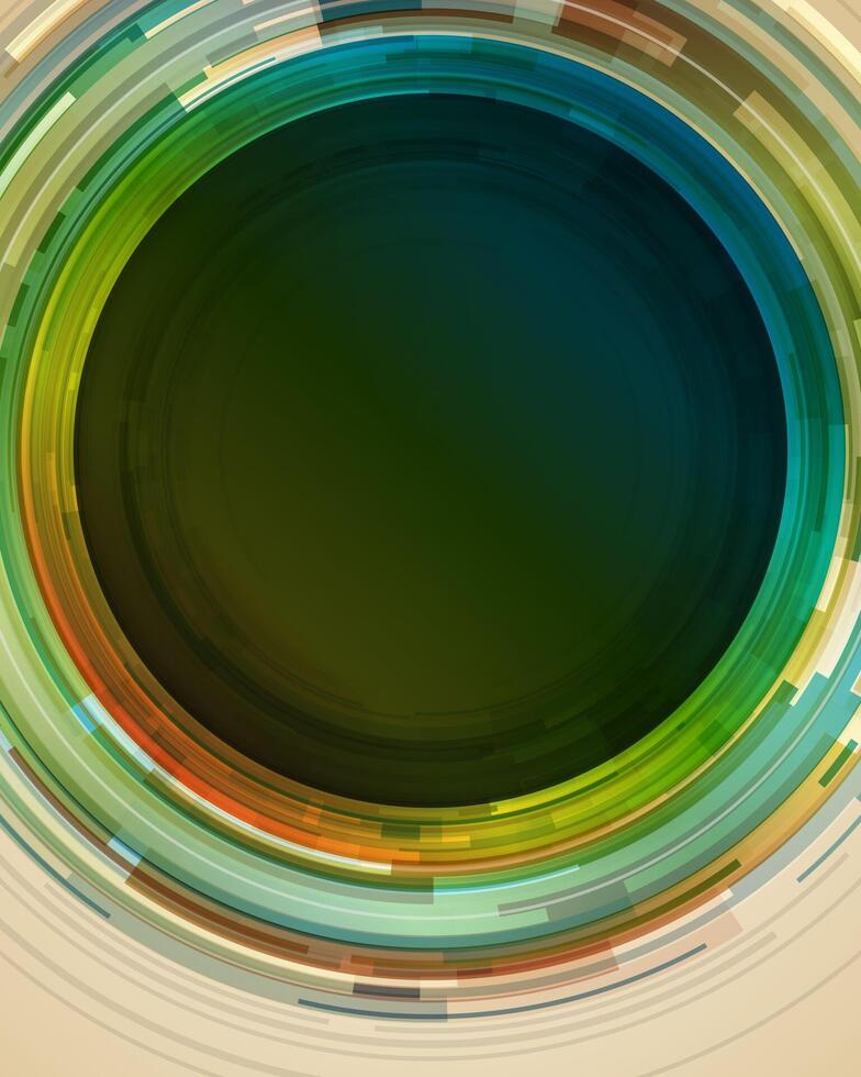 färgrik abstrakt cirkulär design vektor