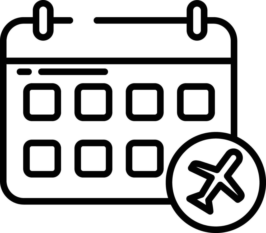 flyg schema översikt vektor illustration