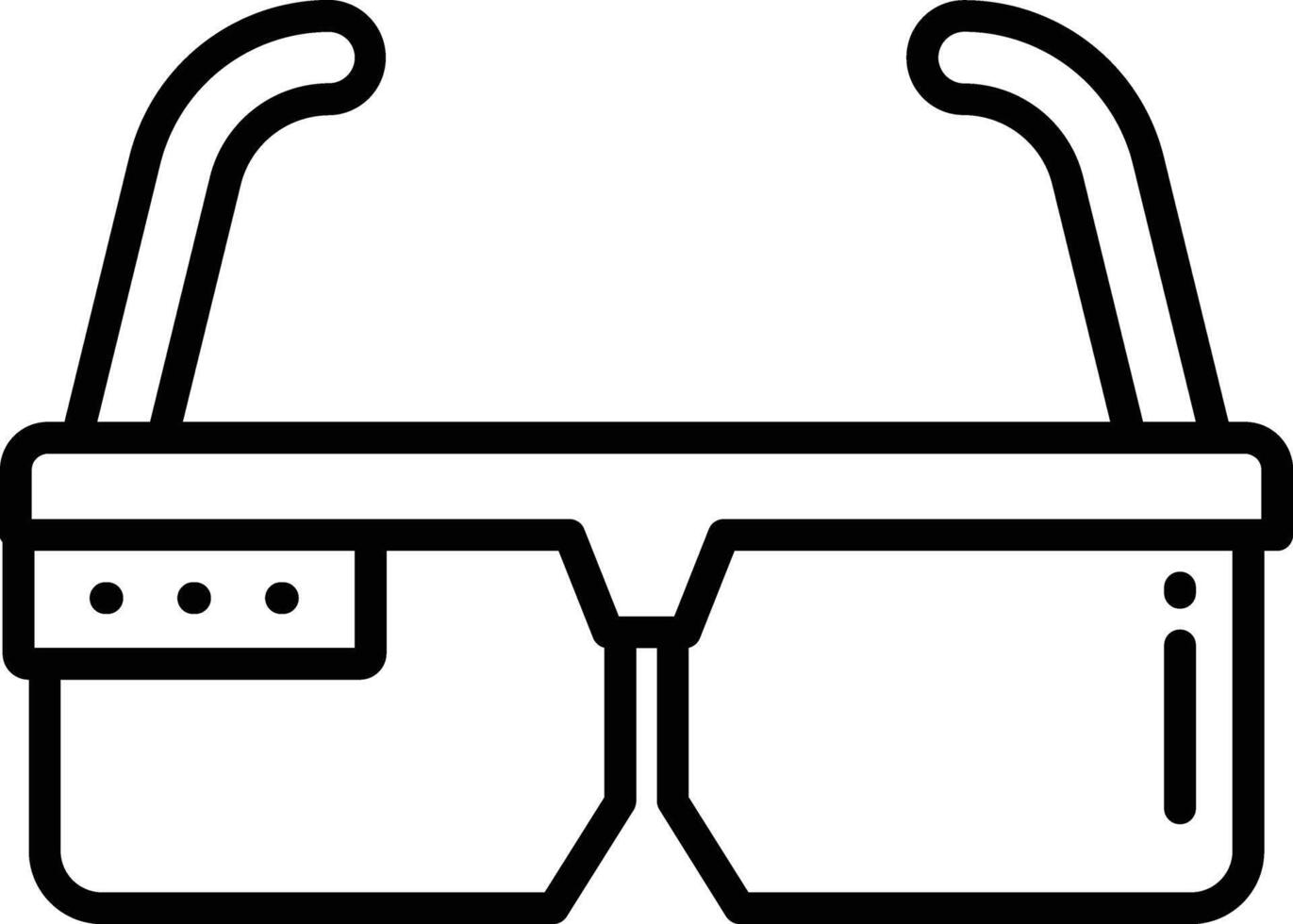 smart glasögon översikt vektor illustration