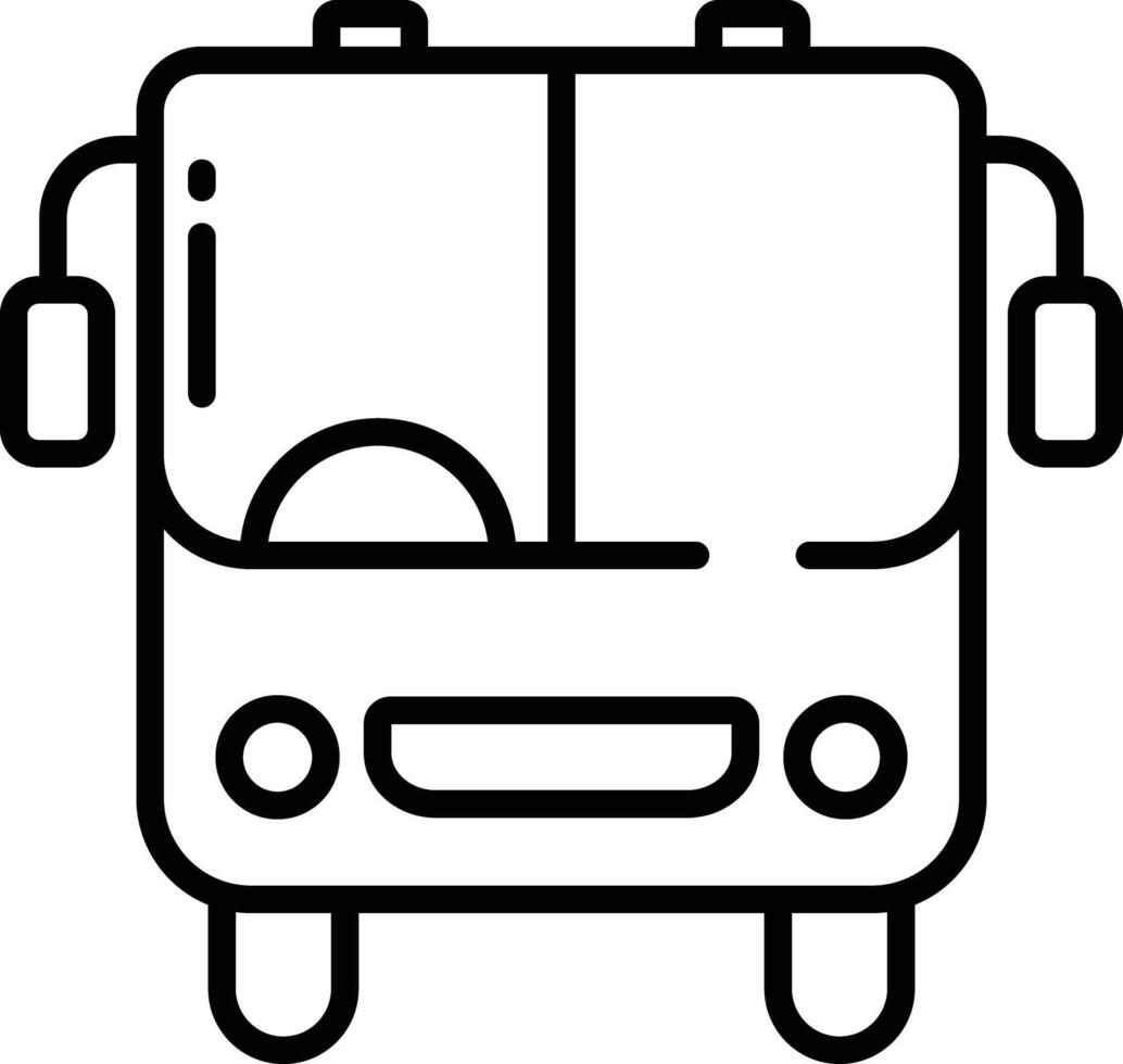 Bus Gliederung Vektor Illustration