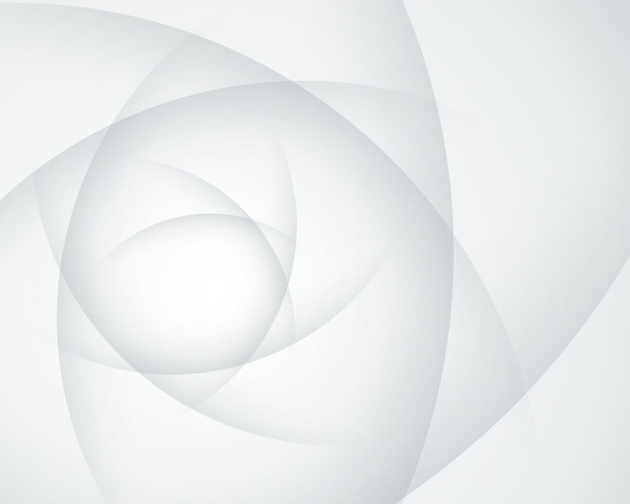 Licht grau abstrakt Hintergrund mit überlappend Kreise vektor