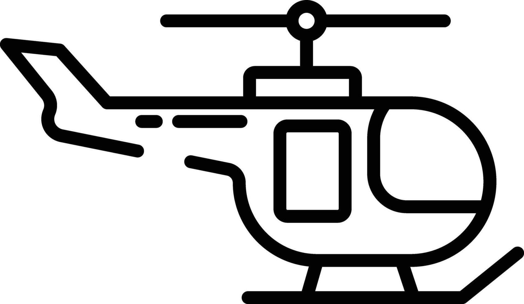 helikopter översikt vektor illustration