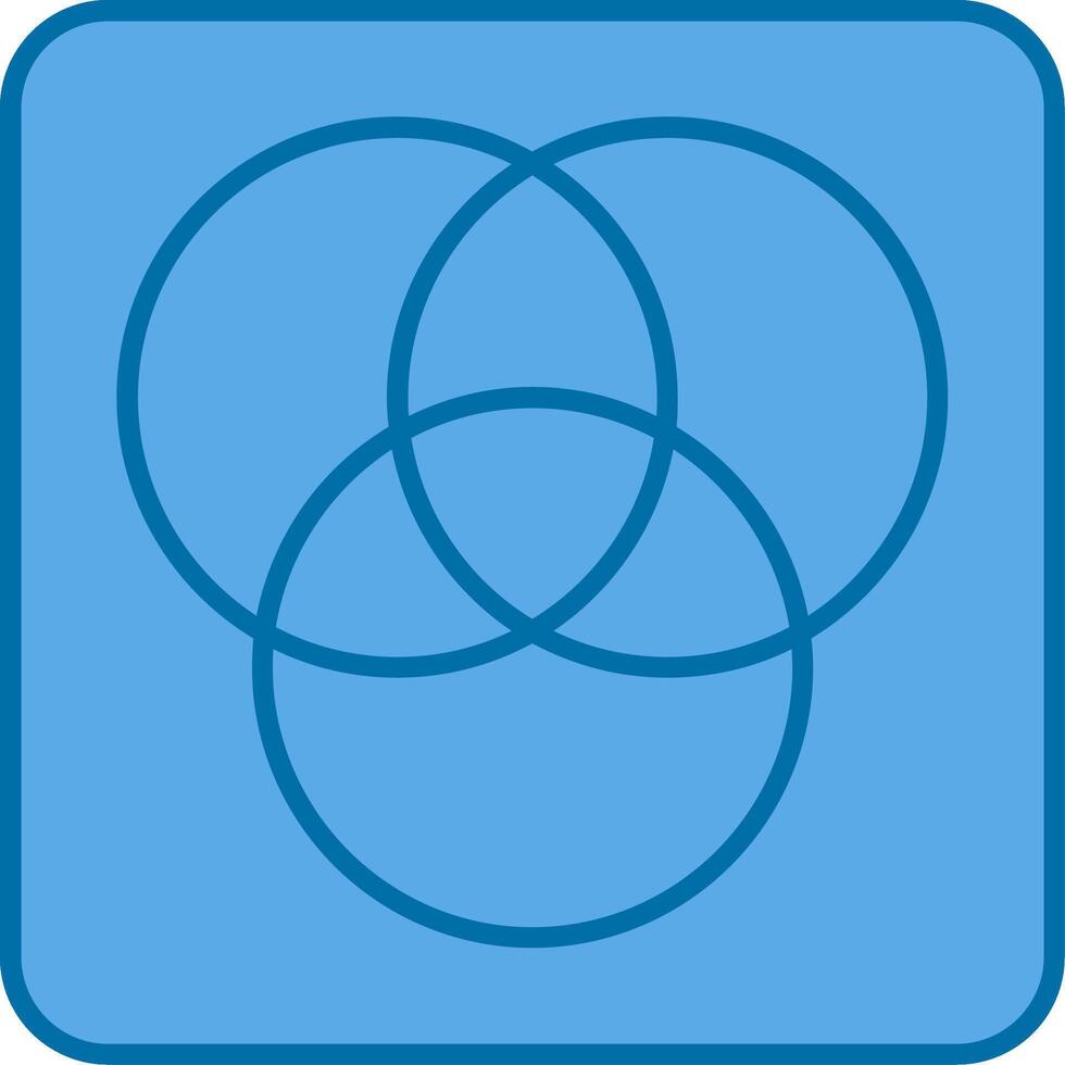 Diagramm gefüllt Blau Symbol vektor
