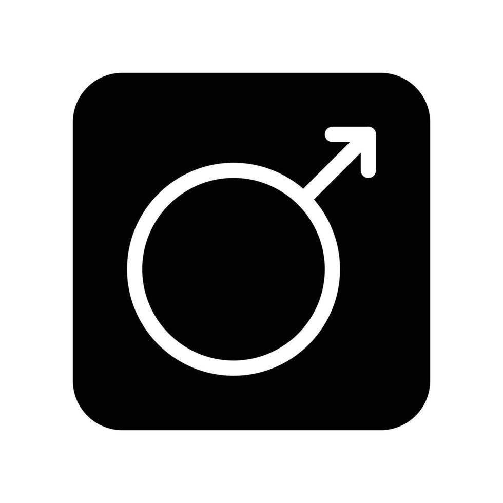 Sexualität solide Symbol Vektor Design gut zum Webseite und Handy, Mobiltelefon App. Mann Geschlecht Symbol