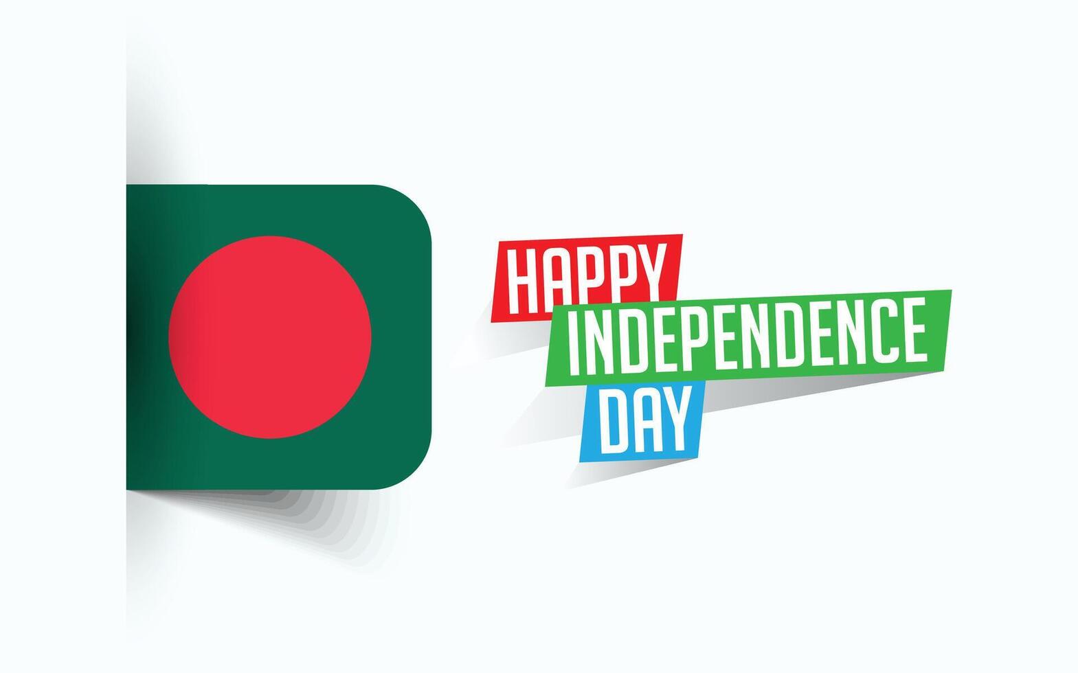 glücklich Unabhängigkeit Tag von Bangladesch Vektor Illustration, National Tag Poster, Gruß Vorlage Design, eps Quelle Datei