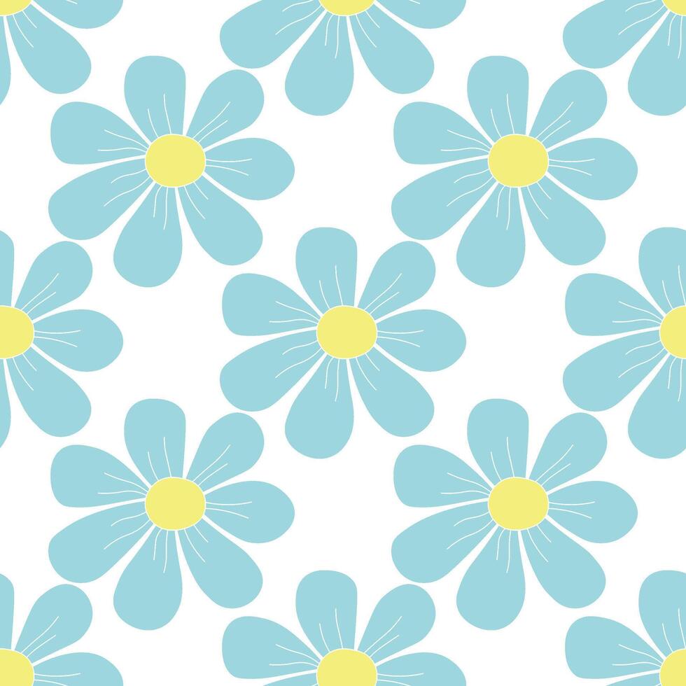 Frühling Blumen- Muster. nahtlos Muster mit Blumen vektor