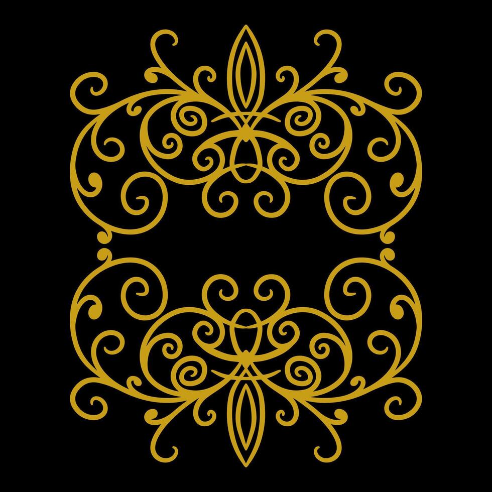 Jahrgang Rand Design Ornament Hochzeit Dekoration vektor
