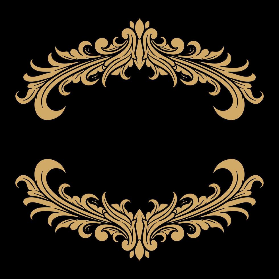 Luxus Rahmen Ornament Hochzeit Dekoration vektor