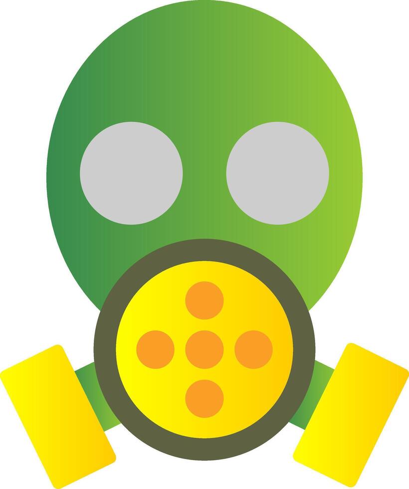 Gas Maske eben Gradient Symbol vektor
