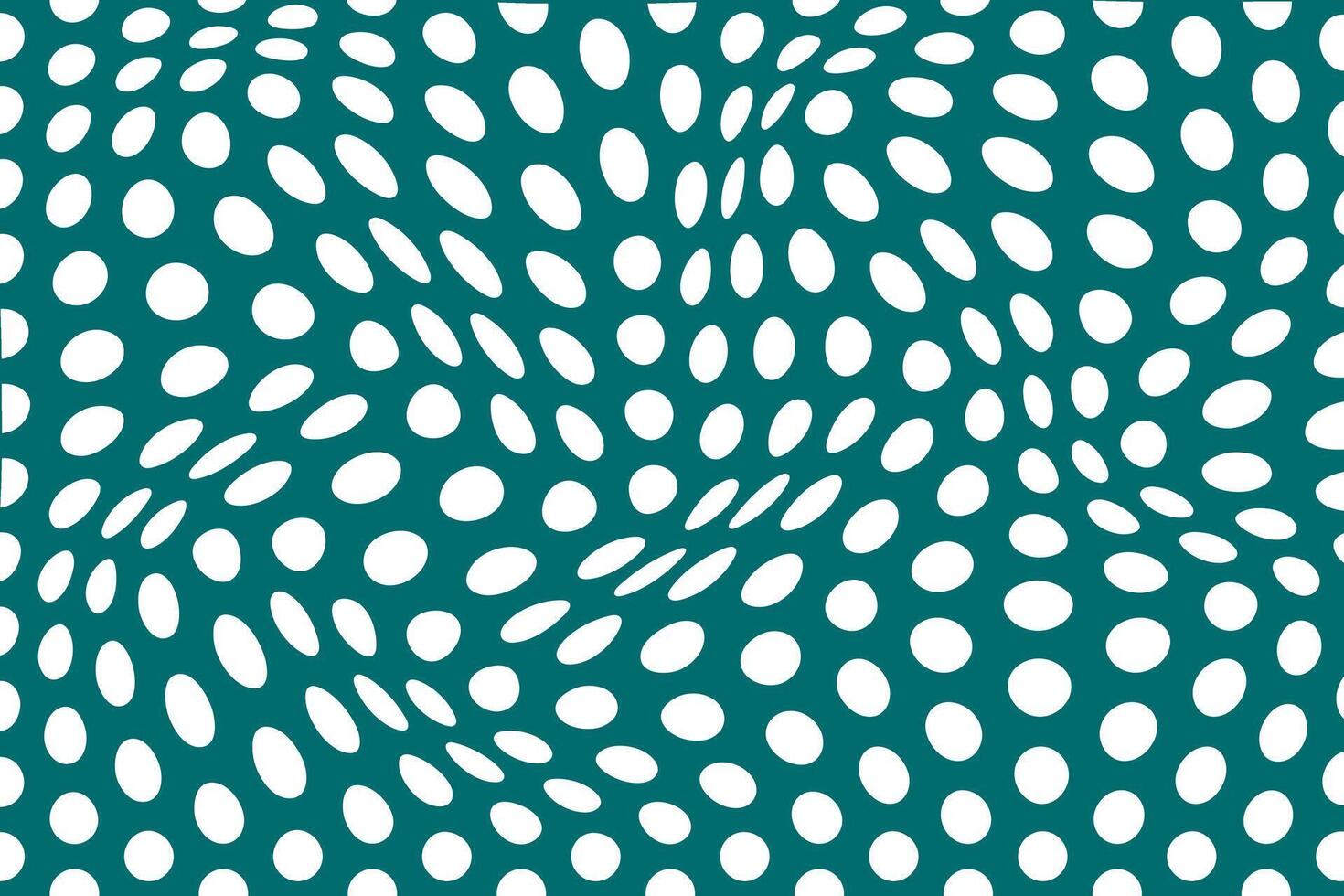 einfach abstrakt Weiß Farbe Polka Punkt wellig Muster auf Meeresgrün Farbe Hintergrund Weiß Punkte im ein Grün Hintergrund vektor