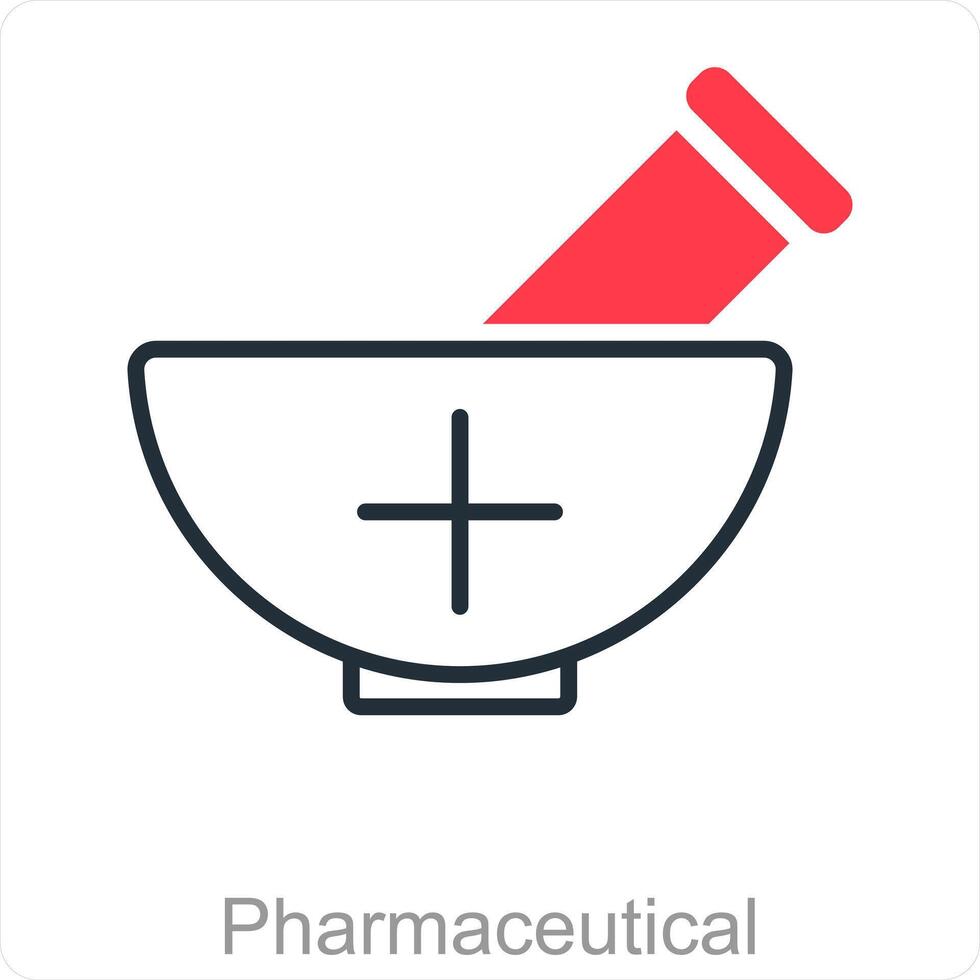 pharmazeutische und Kräuter- Symbol Konzept vektor