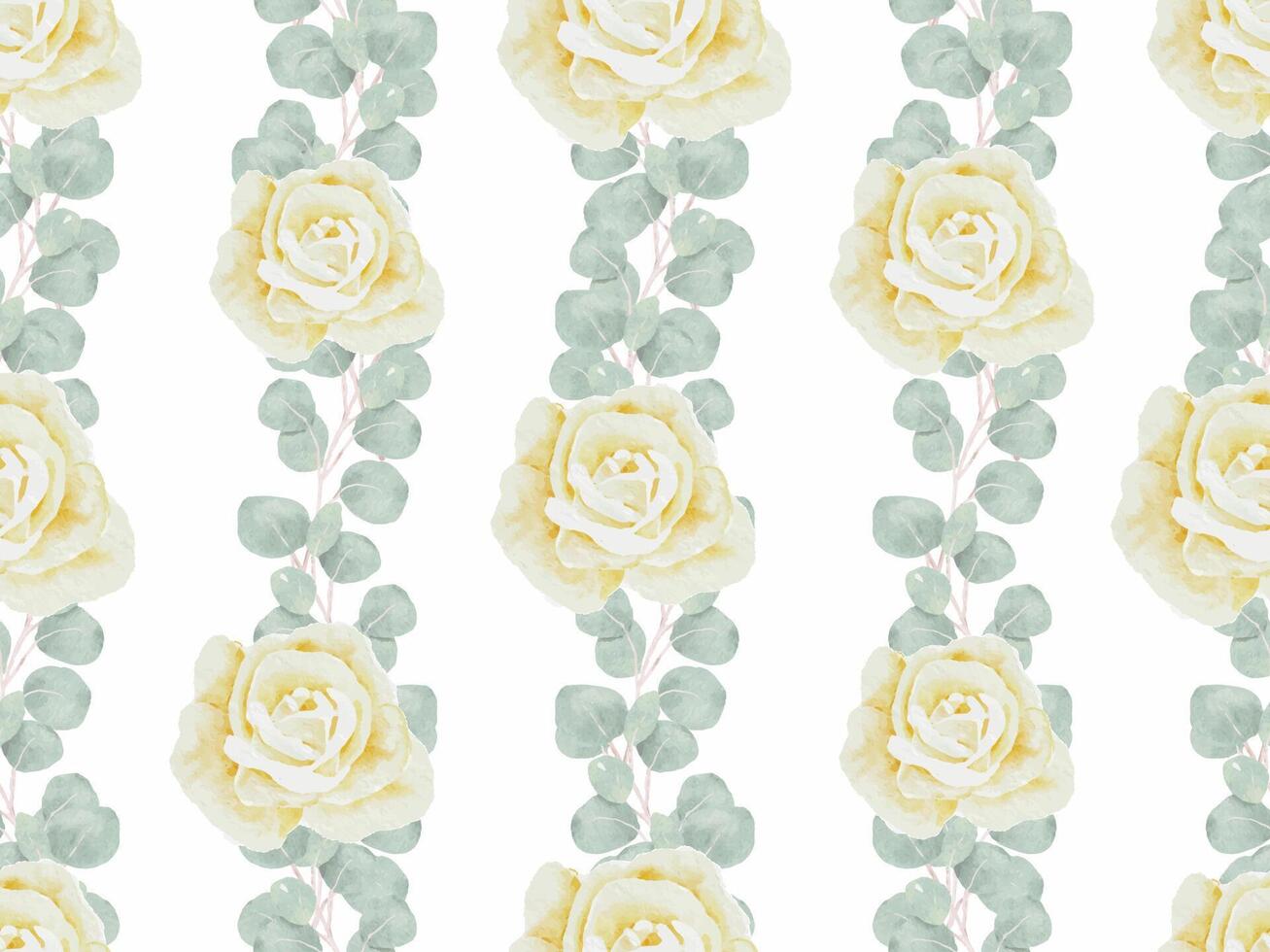Aquarell Weiß Pfingstrose und Rose Laub Blume Strauß Hintergrund isoliert vektor