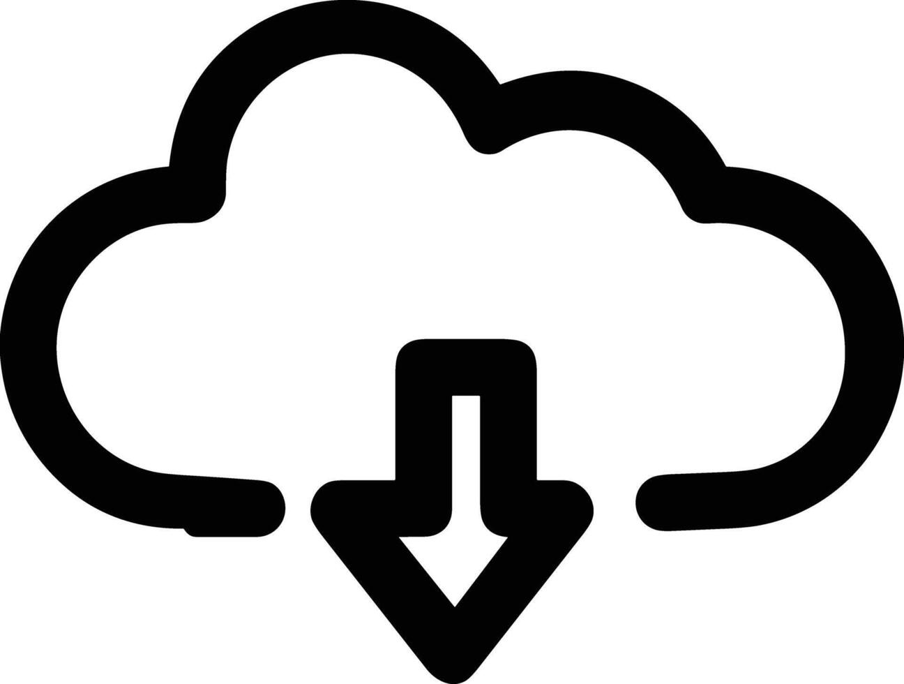 Wolke Symbol Symbol Vektor Bild. Illustration von das Hosting Lager Design Bild